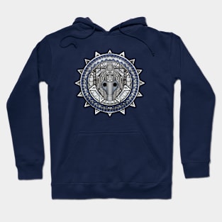 Aztec Cyberman Pencils sketch Art Hoodie